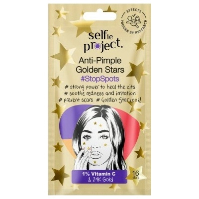 Selfie Project Anti-pimple Golden Stars Náplasti proti akné 16 ks