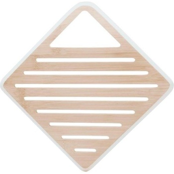 Pebbly Подложка за горещи съдове NBA234 20 см, бял, бамбук, Pebbly (PEBB3760132816593)