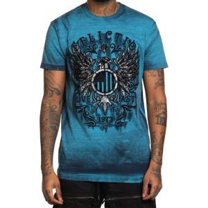 AFFLICTION мъжка тениска affliction - phantom flight - a26345-delb