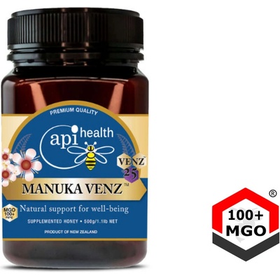 API Health Mānuka med MGO 100+ so včelím jedom VENZ 500 g