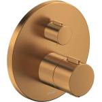 Duravit - Термостатичен смесител за вграждане, за 2 уреда, матиран бронз TH4200014004 (TH4200014004)