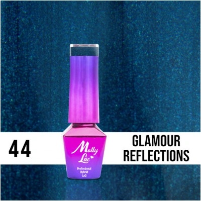 Allepaznokcie MollyLac gél lak 44 Glamour Reflections 5 ml