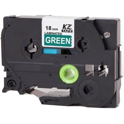 Compatible Съвместима лента с Brother TZ-745 / TZe-745, 18mm x 8m, бял печат / зелен фон (TZe745)