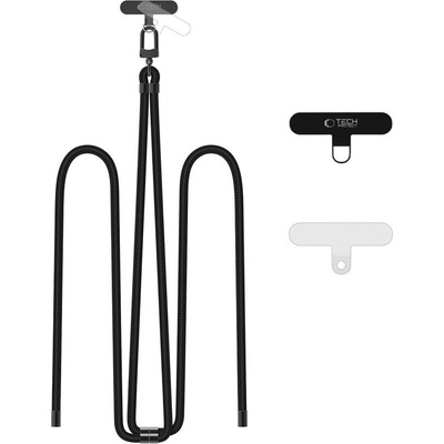 Tech-Protect Универсален ремък 75 см за смартфон от Tech-Protect C7S Rope Crossbody - Черен (5906302377251)