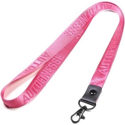 Šňůrka na krk Dlouhá Auto Finesse Luxury Embossed Lanyard Long Pink