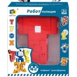 RAYA TOYS Детска играчка 4 в 1 Raya Toys - Алфавит трансформер, Робот полиция, Буква Т (510122195) - ozone