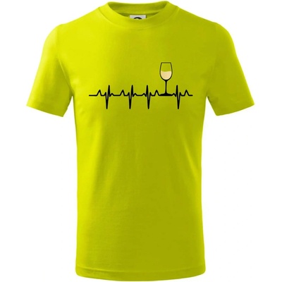 Víno ekg biele víno tričko detské limetková