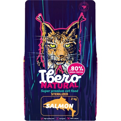 Ibero Natural Cat Sterilized Salmon 2 kg