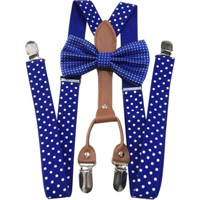 Amparo Miranda Set motýlek a kšandy M110 světle modrá – Zboží Mobilmania