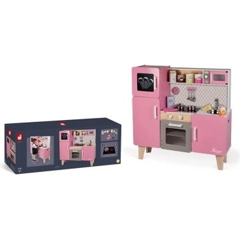 Janod - Детска дървена кухня със светлини и звуци (J06571)