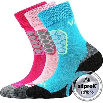 Voxx Solaxik Detské outdoorové ponožky 3 páry mix B holka