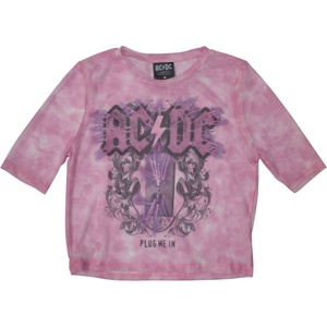 AC/DC Plug Me In Pink S Дамски Риза (ACDCMCT120LP01)