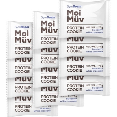 GymBeam MoiMüv Protein Cookie [12 x 75 грама] Двоен шоколад