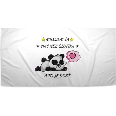Sablio Uterák Milujem ťa viac ako šlofíky 70 x 140 cm