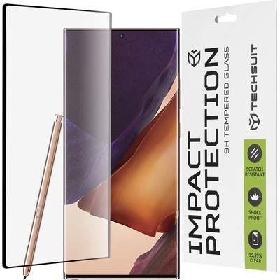 Techsuit Протектор за Samsung Galaxy Note 20 Ultra - 111D Full Cover / Full Glue Glass / 3D Curved Screen - Черен