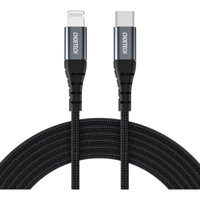 Choetech Кабел Choetech IP0039, USB-C към Lightning, MFi, 1.2m, черен (IP0039)