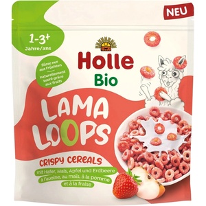 Holle Био зърнена закуска Holle - С ябълка и ягода, 125 g (BB210682) - ozone