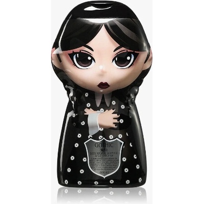 Wednesday Gothic Dark šampón, kondicionér a sprchový gél 3 v 1 pre deti 400 ml