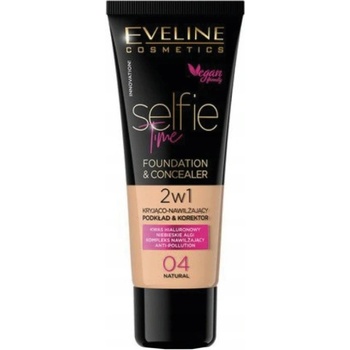 Eveline Selfie Time Make-up a korektor 2 v 1 04 natural 30 ml