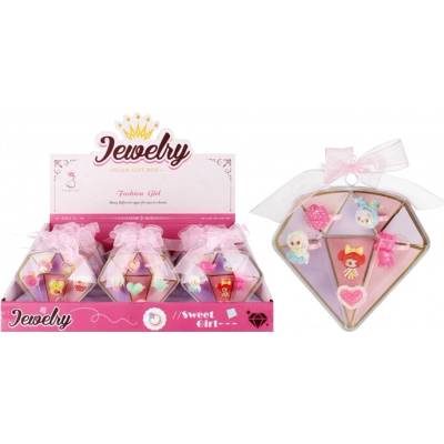 CreativeToys Detská sada prstienkov s diamantovým motívom