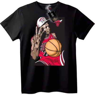 NOONEBRAND Тениска Bulls баскетбол - 7XL, Black