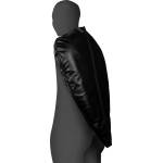 Ouch! Zip-Up Full Arm & Shoulder Sleeve Restraint Black