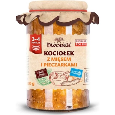 Dworek Poľský guláš Kociołek s mäsom a šampiňónmi 680 g