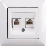 Günsan Visage КОНТАКТ rj45+rj11 БЯЛ (m042121)
