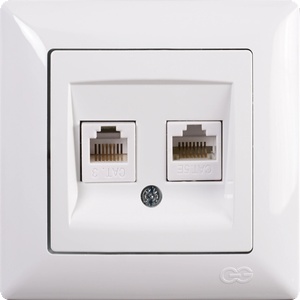 Günsan Visage КОНТАКТ rj45+rj11 БЯЛ (m042121)