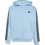 Adidas Мъжки суичър adidas Essentials 3-Stripes Fleece Full-Zip Hoodie - Clear Sky / Black (017-4665-0113)