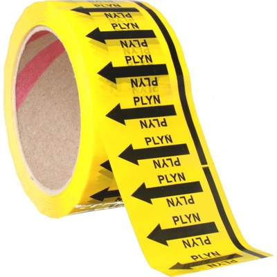 Páska na značení potrubí Tramark - plyn, 3470 šipek Páska na značení potrubí - plyn (50 mm x 66m tl.0.05 mm) kód: 24705