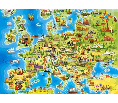 Castorland Mapa Evropy 100 dílků