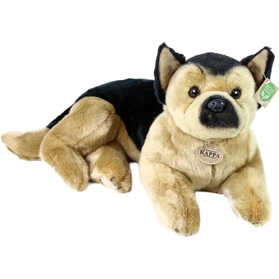 Rappa Плюшена играчка Rappa Еко приятели - Куче Немска овчарка, лежащо, 38 cm (209619)