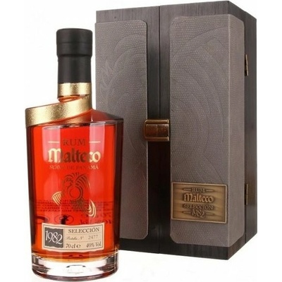 Malteco Selección 1982 40% 0,7 l (drevená kazeta)