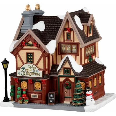 Svietiaci domček Lemax 35043 Penzión 3 kráľovské koruny