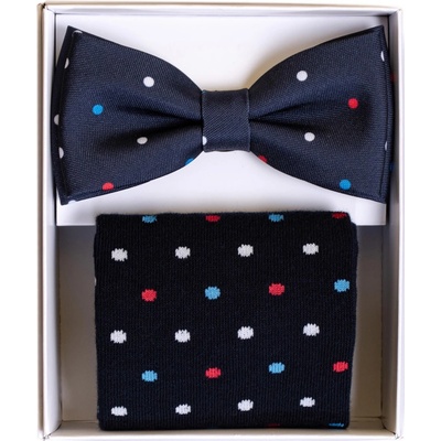 Avantgard Set motýlek a ponožky s puntíkem 779-05016 modrá – Zboží Mobilmania