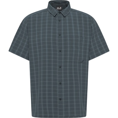 Jack Wolfskin Мъжка риза с копчета Jack Wolfskin Meseta Shirt - Check Dark Navy - размер XXL (033-3067-0215)
