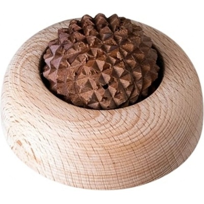 Mister Geppetto Drevená masážna loptička s hrotmi