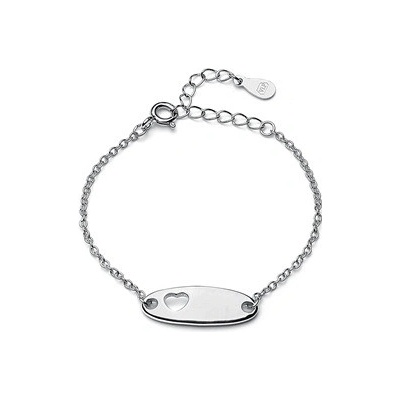 Nubis Dětský stříbrný náramek s destičkou DN-0050