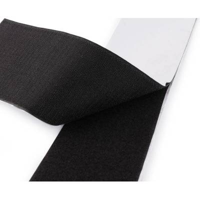 Suchý zip háček + plyš samolepicí šíře 10 cm METRÁŽ - černá
