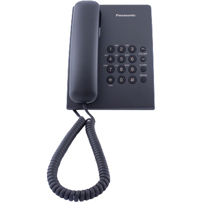 Panasonic Стационарен телефон Panasonic KX-TS500 - Черен (B1010053)