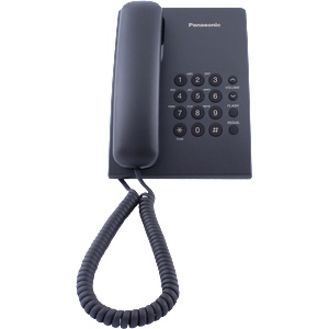 Panasonic Стационарен телефон Panasonic KX-TS500 - Черен (B1010053) - beep Телефонни апарати