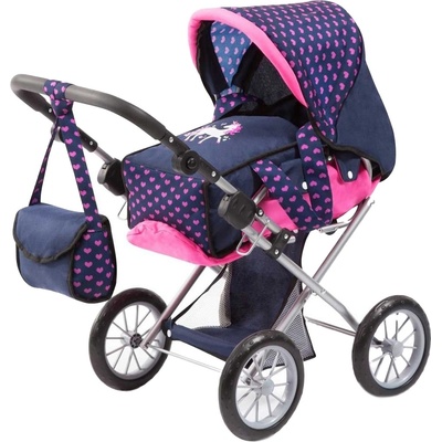 Bayer Design Количка за кукли Bayer - City Star, трансформираща се, с чанта, синя (13654AA)