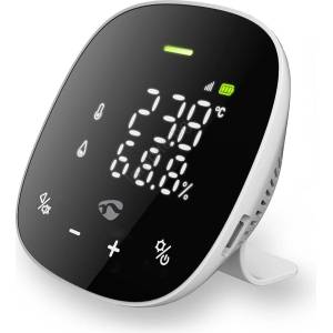 Nedis WIFISA20CBK-Интелигентен монитор за качество на въздуха с LED дисплей SmartLife Wi-Fi (NE0751)
