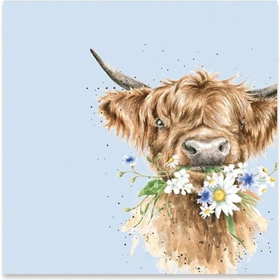 Wrendale Designs Papírové ubrousky Daisy Coo Kráva 24x24cm