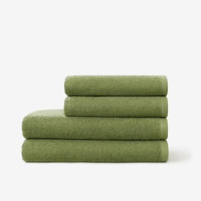 Goldea ručník osuška soft bez bordury olivový 50 x 100 cm