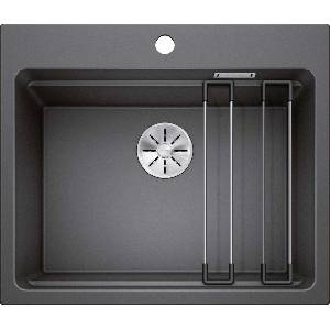 BLANCO Etagon 6 - Мивка от Silgranit, 60x51 см, с водачи, InFino, антрацит 524529 (524529) Мивка за вграждане