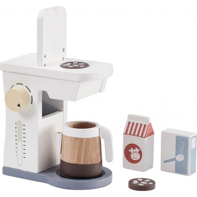 Kids concept kávovar dřevěný Bistro bílá