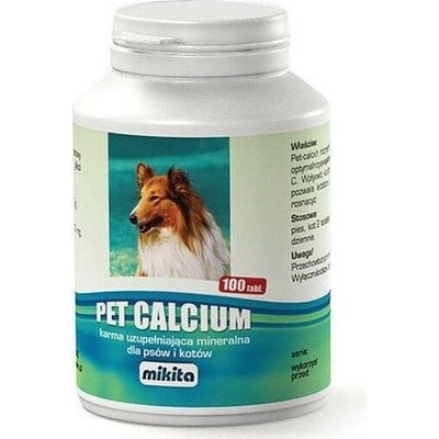 Mikita Pet Calcium - vápník s vitamínem C a hořčíkem 100 tbl