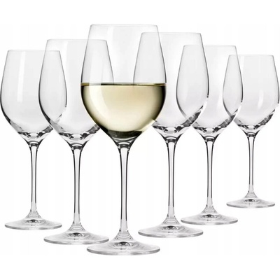Krosno Skleničky na bílé víno HARMONY průhledné 6 x 370 ml